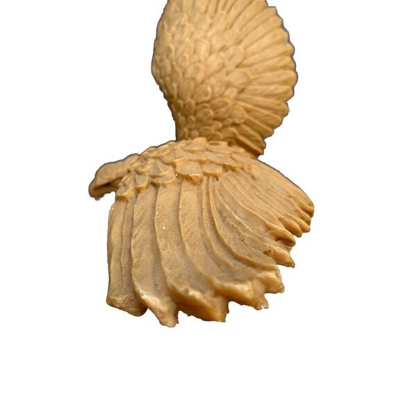 Vintage Eagle Sculpture Statue 12”H 13” Wing Span Red Eyes Soaring Mexico - Picture 12 of 16